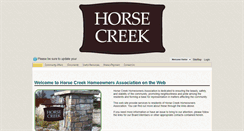 Desktop Screenshot of horsecreekhoa.com