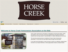 Tablet Screenshot of horsecreekhoa.com